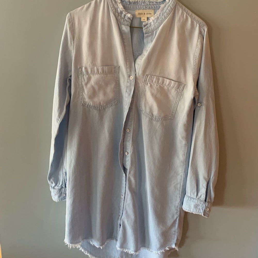 Cloth and Stone Tunic denim shirt size XS